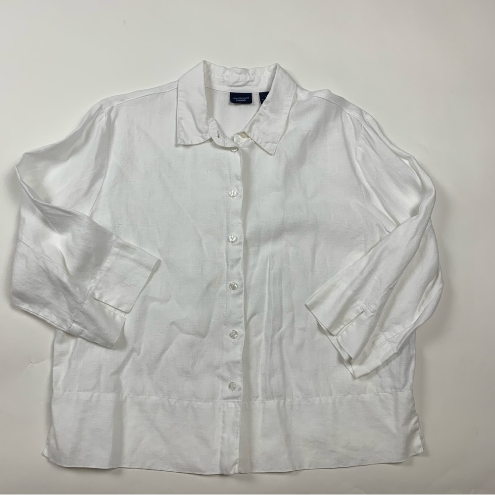 Vintage Westbound 100%Linen Button Down Shirt